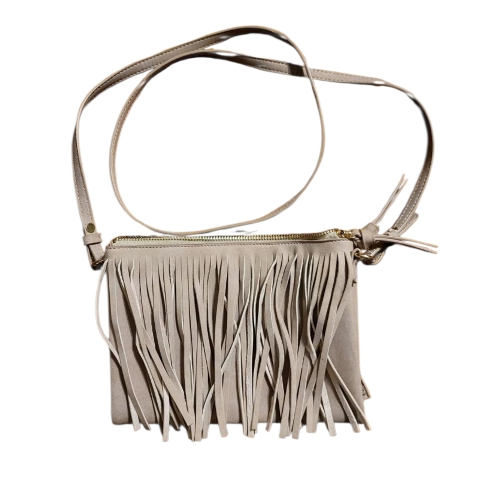 Others Follow Beige Fringe Mini Bag